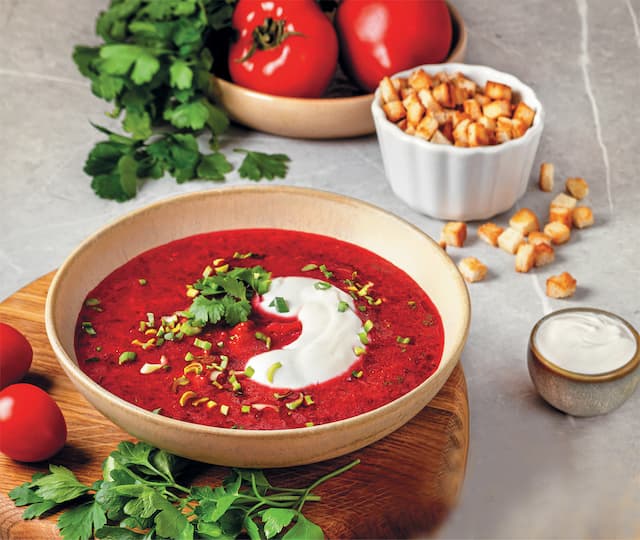 Борщ с мясом По-домашнему охл.