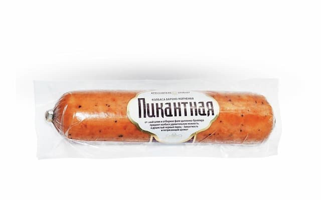 Колбаса в/к Пикантная сорт фирменный 350г. (вак/упак)